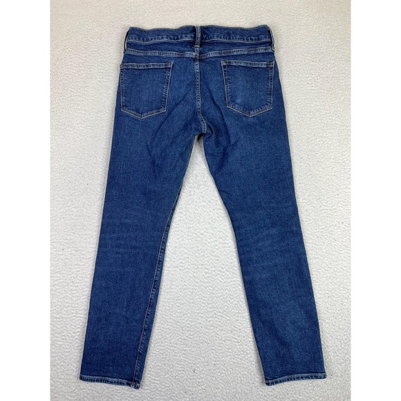 J.Crew 484 Stretch Jeans Mens 30x30 Blue Slim Narrow Tapered Denim Pants Casual - Picture 2 of 15